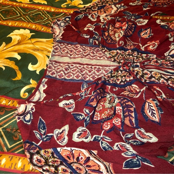 70s Style Floral XL Bell-Sleeves Gypsy/Witchy/Boho/Hippie Long Sleeve Blouse - Picture 9 of 16